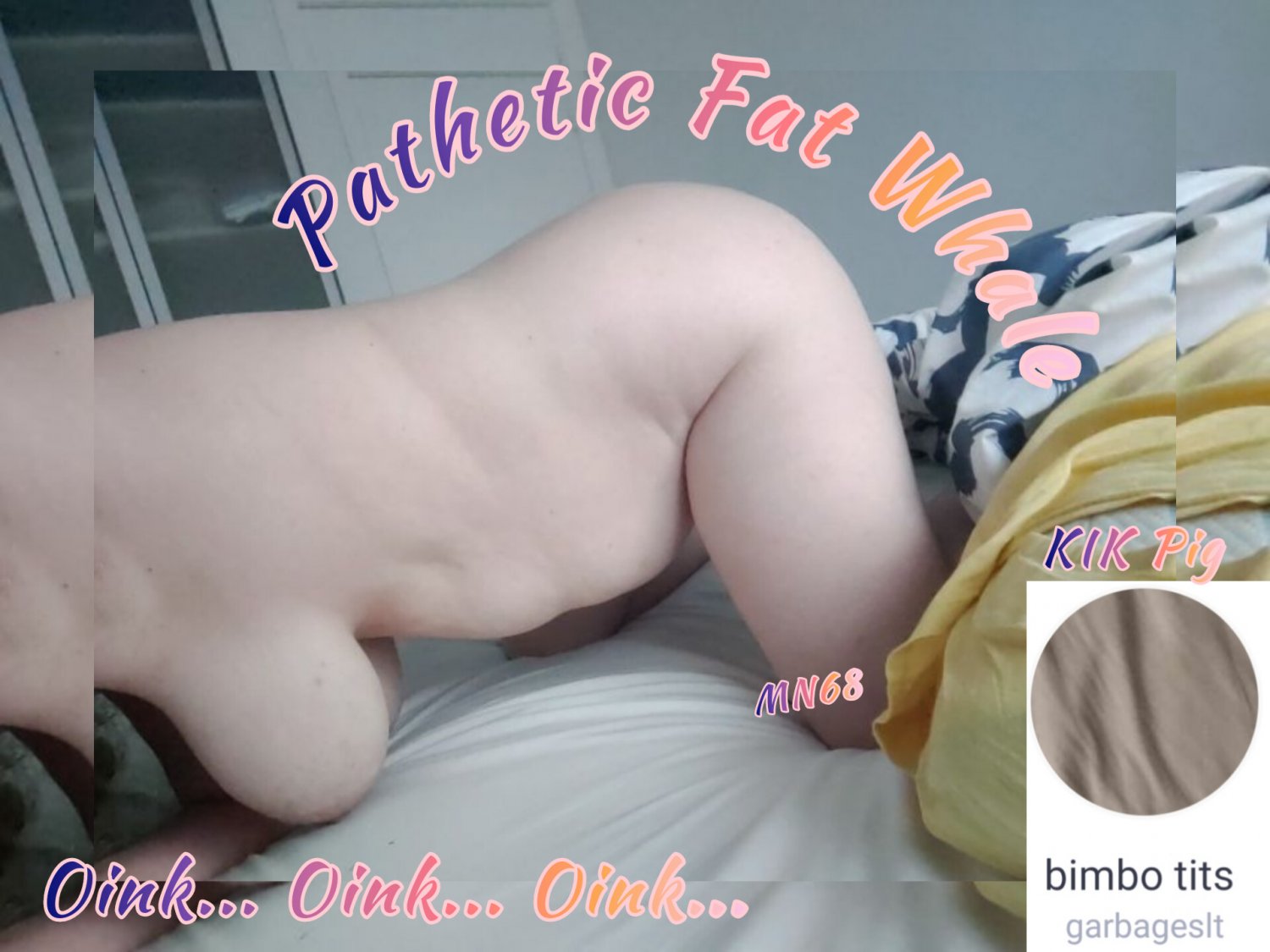 Fat Whale Jess from London... contact the worthless pig for more... only online! #eHWK90tZ