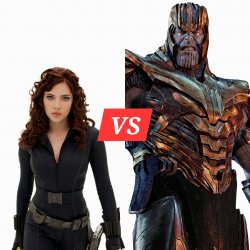 Black Widow Vs Thanos