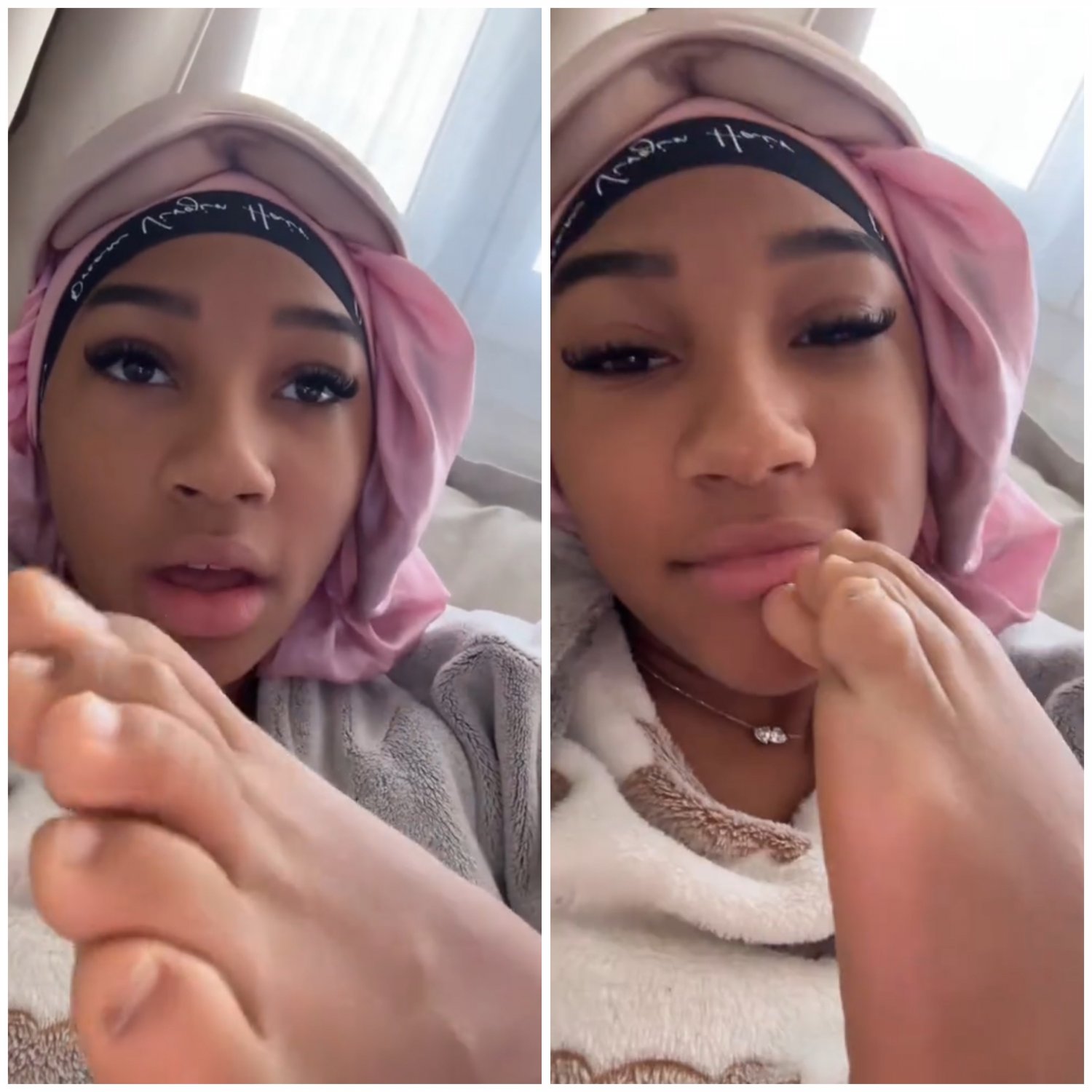 This French girl shows off her feet on TikTok (Elysha) #EEfbXer3