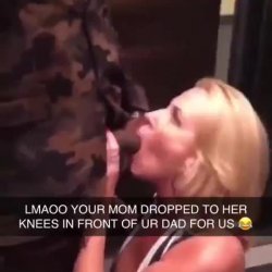 Mom drops to her knees for bbc in elevator