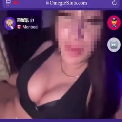 Sexy vaping chat girl on OmegleSluts.com